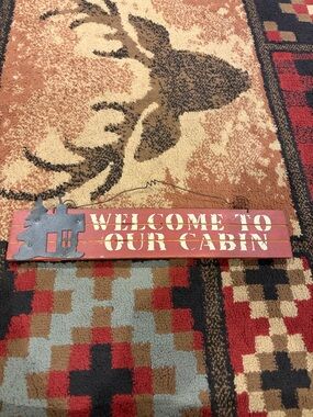 Hanging cabin primitive wood decor